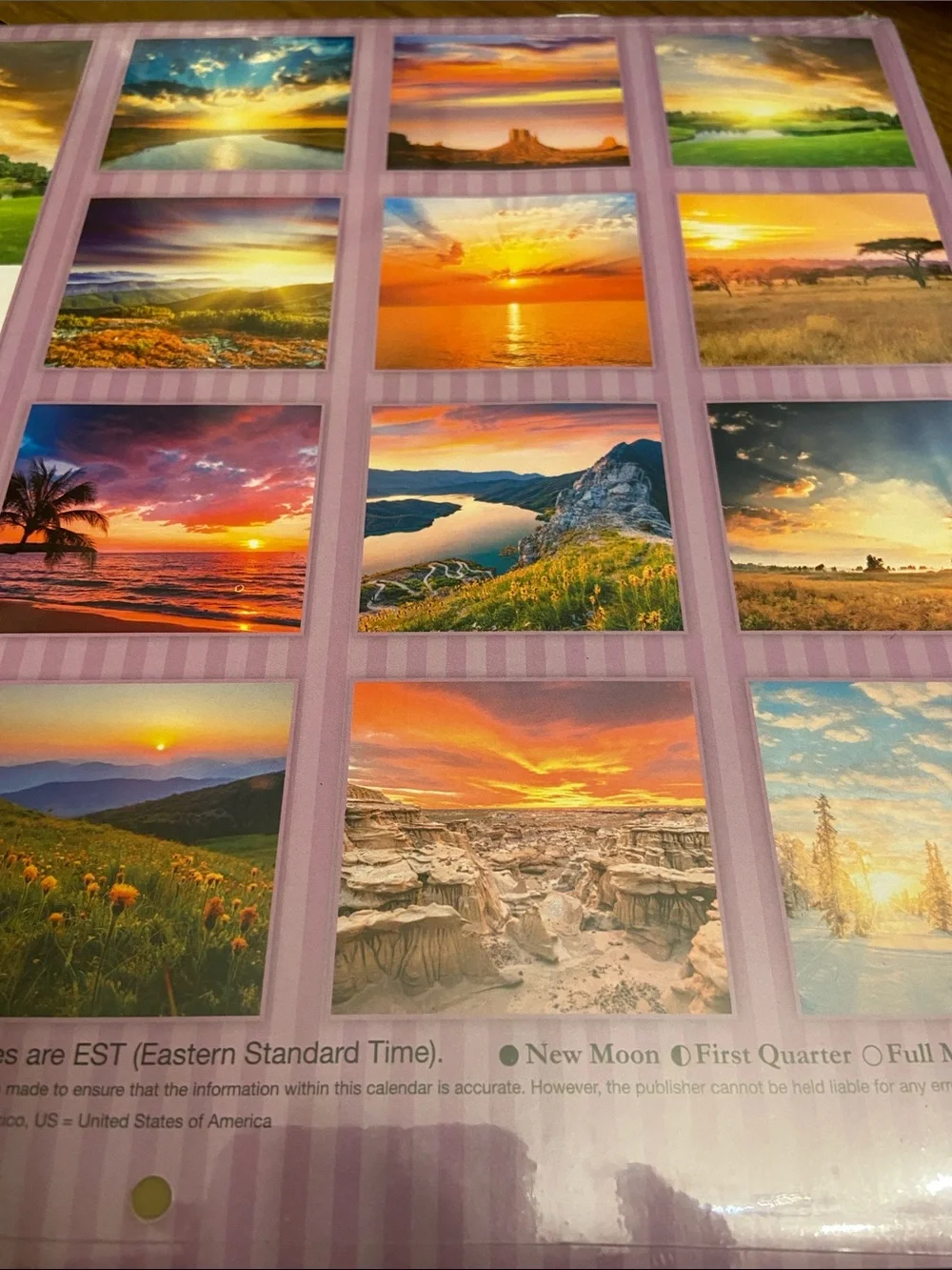 2025 Sunsets 16 Month Wall Calendar Old East Main Company Sealed New.